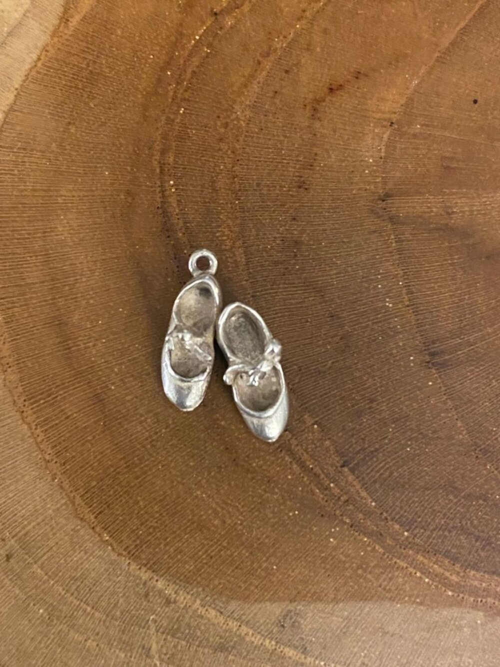 RETIRED James Avery Tap Shoes Charm, Sterling Silver